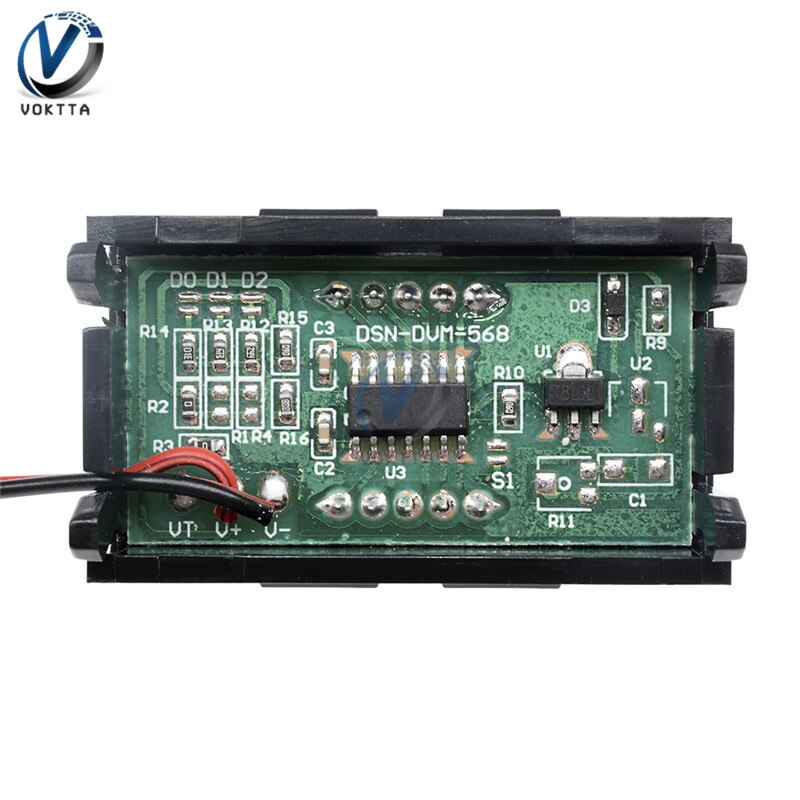 0.56 ''  dc 4.5v to 30v mini digitale voltmeter digitale voltmeter spanning led paneelmeter voor 6v 12v 24v elektromobiel motorfiets