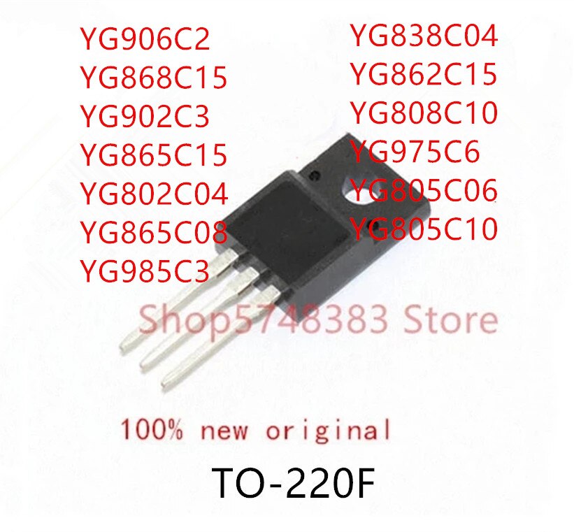 10 peças yg906c2 yyg902c3 yyg802c04 yg985c3 yyg862c15 TO-220F