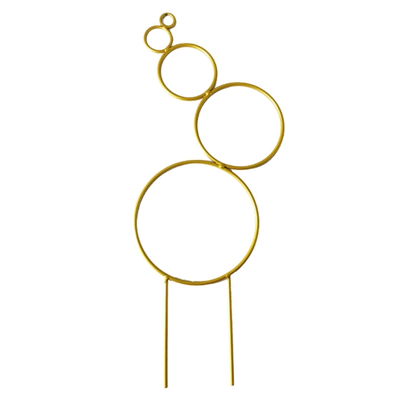 Treliça trepadeira redonda 14 polegadas, metal, ferro, estrutura suporte para jardim, varanda, planta, treliça