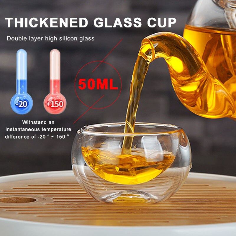 Coffee Mugs Insulated Thermal Glass Tea Cup Dining Glass Glass Cup Dining Glass