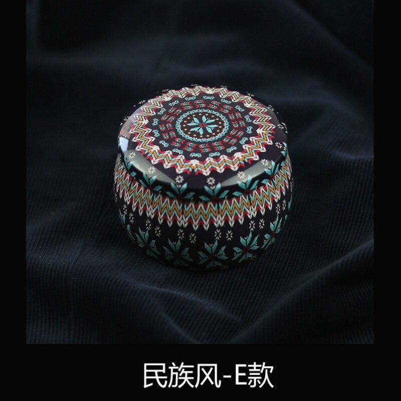 Mooie mini blikken doos sieraden blikken doos koekjes snoep thee opslag ronde trommel blikken doos lade organizer: En