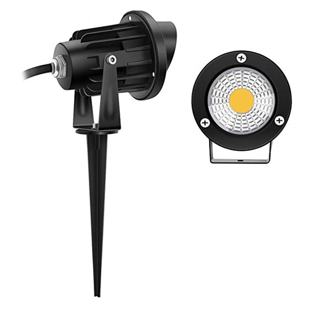 Utendørs ledet hage plenlys 10w landskapslampe pigg vanntett  ip65 ac110-240v dc12v kolbe rgb hage sti vei plen spotlights