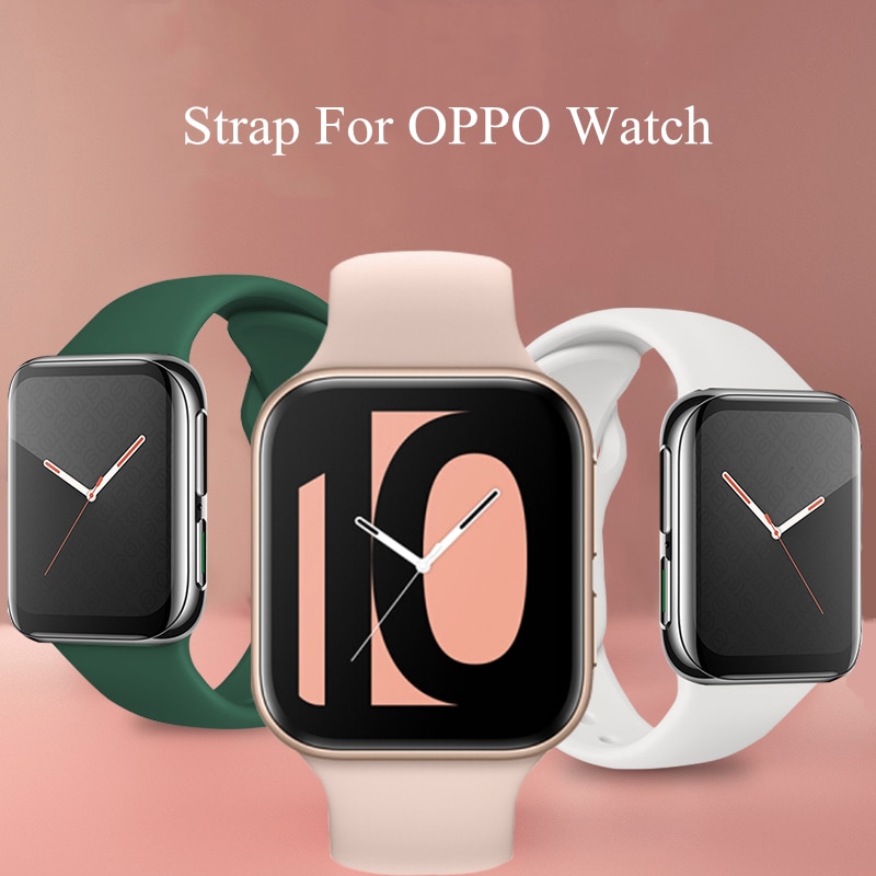 Mjukt silikon klockarmband för oppo smart klockband färgglatt armband sportband armband för oppo klocktillbehör