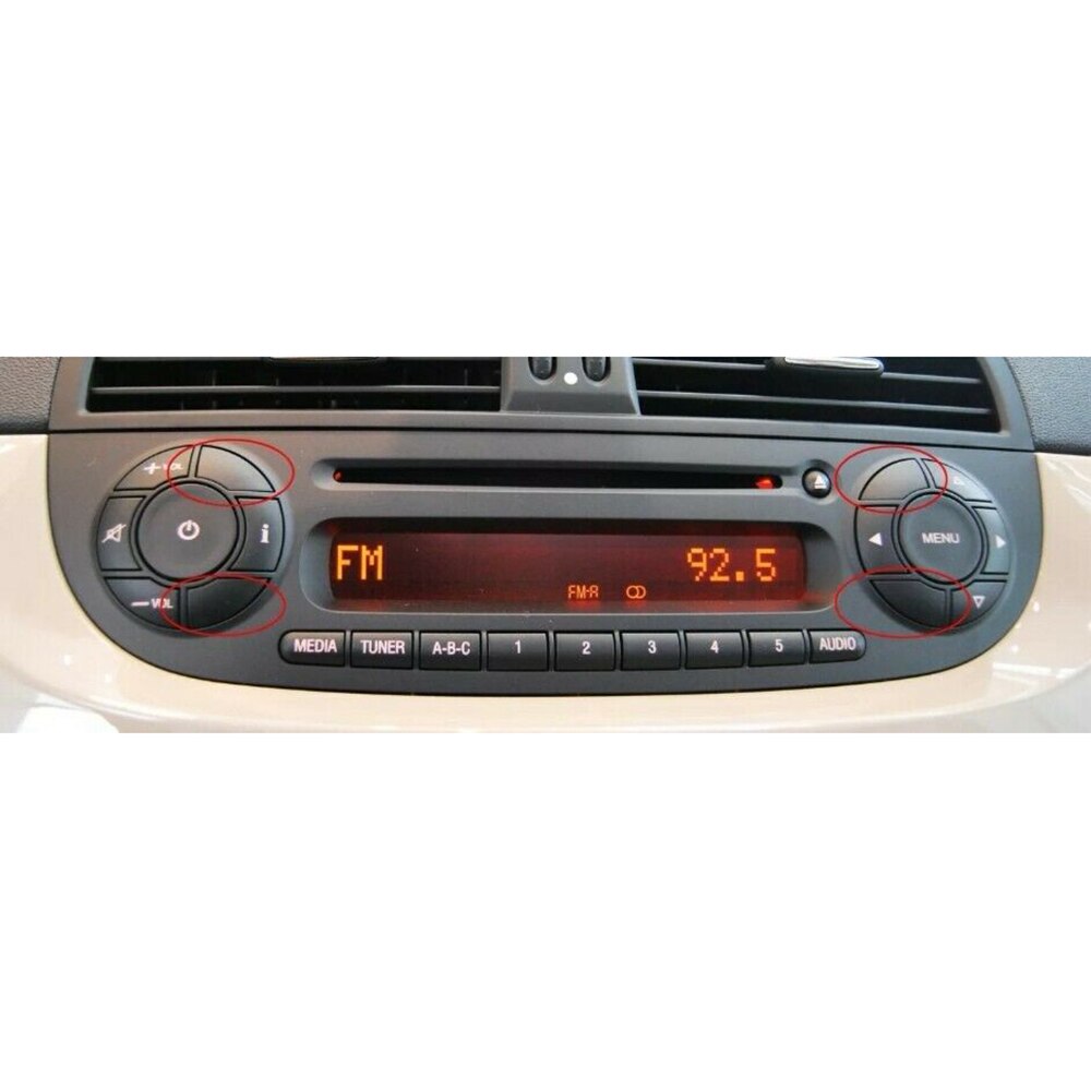 Uds molde para Fiat 500 Radio a partir de , botón de ajuste de piezas y accesorios de decoración de productos