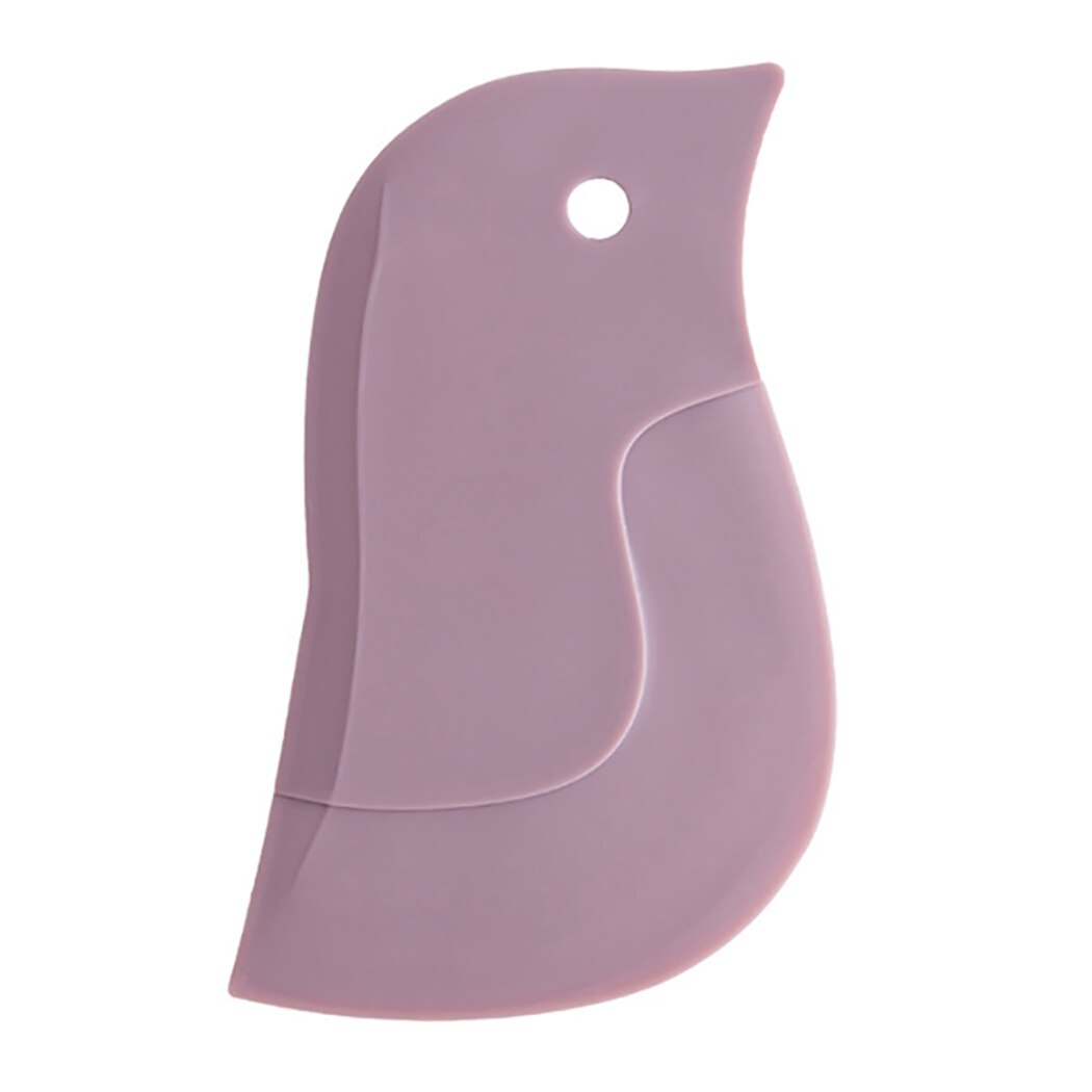 1pcs Cute Penguin Style Soft Scraper Kitchen Multi-functional Scraper Oil Scraper Tools 3 Colors: Purple