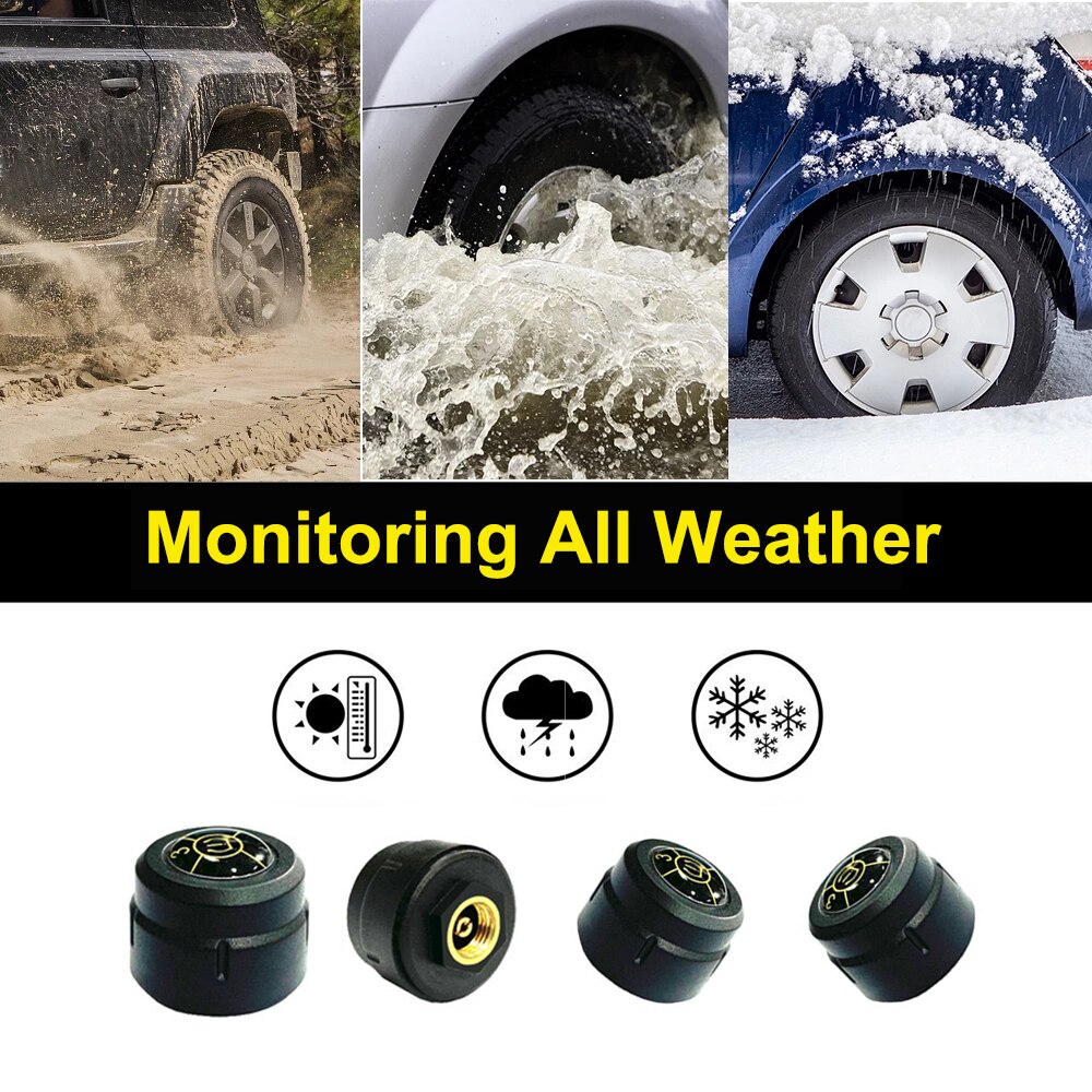 Motorcylce Tpms Android Ios Bluetooth 5.0 8.0 Bar Auto Led Display Externe Sensoren Bandenspanningscontrolesysteem Monitor