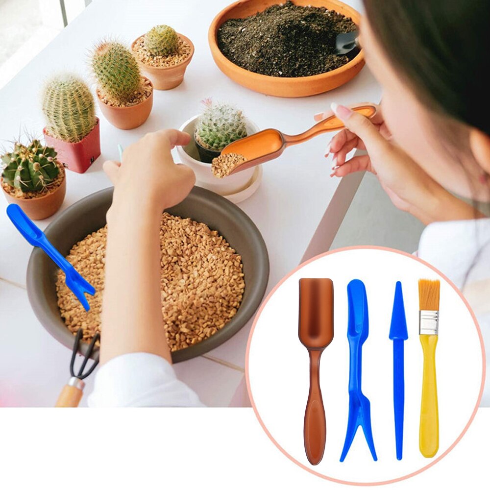 12/19 Pcs Mini Garden Hand Tools Succulent Plants Transplanting Tool Indoor Outdoor Bonsai Planting Gardening Supplies
