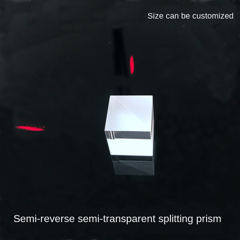 Beamsplitter split ratio 5: 5 optical glass K910 * 10mm semi-reflective semi-transparent cube processing cemented prism
