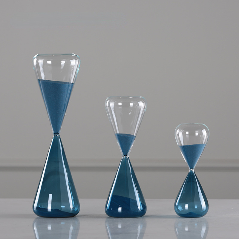 Home furnishings 60 minutes hourglass 30 minutes time recorder 10 minutes blue hourglass time countdown hour glass sand timer