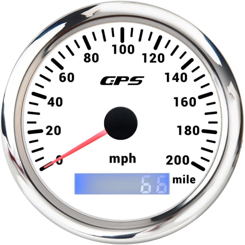 85mm GPS Speed Gauge Meter 0-30/60/120/200 Km/h MPH 0-80/160 MPH 7 Colors Backlight for Truck Car Yachts