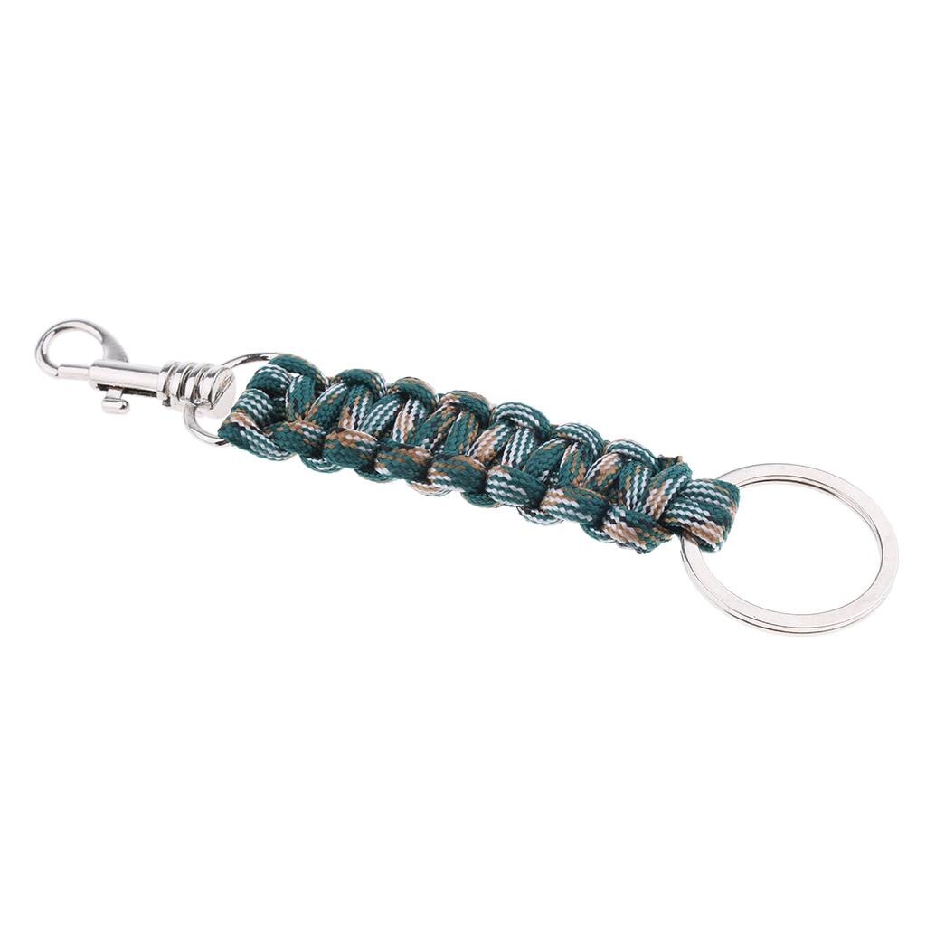 Parachute Cord Keychain Paracord Keyring, 360 Degree Rotation Snap Hook, Convenient to Use