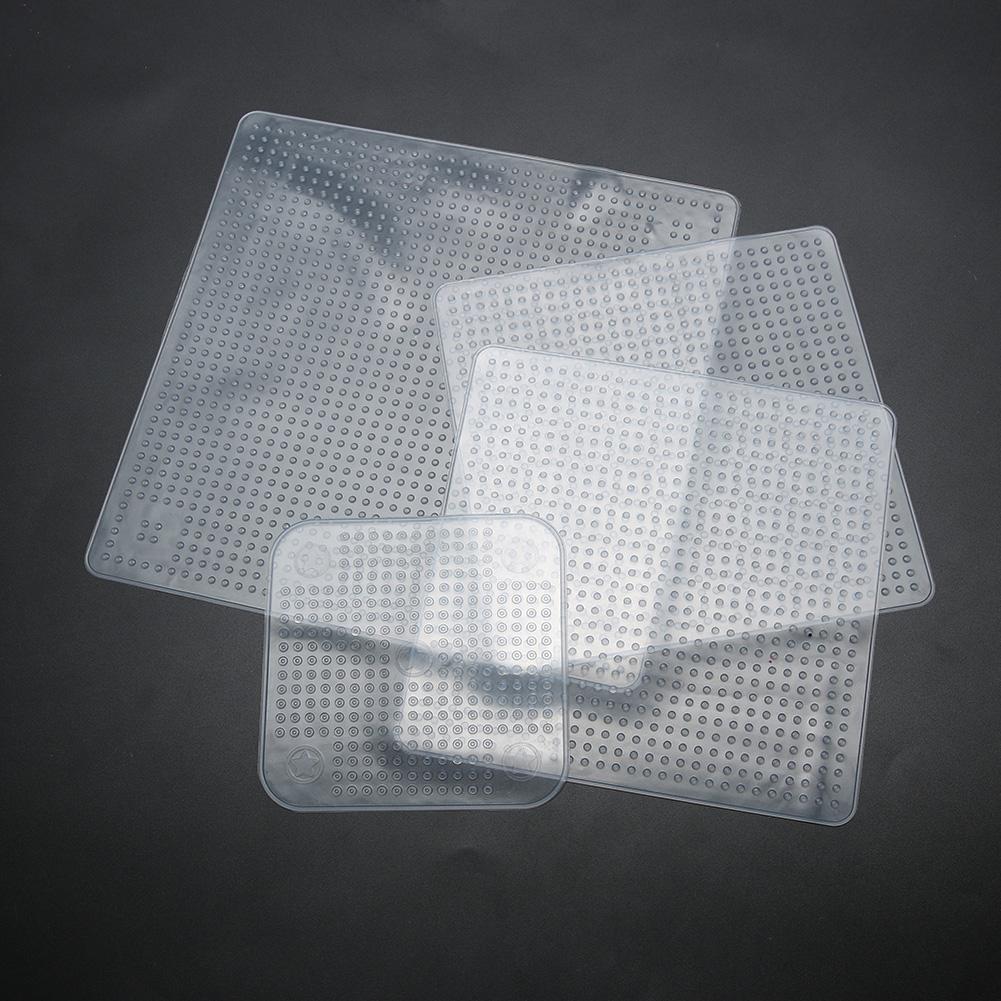 4 pezzi Silicone forte assorbibilità plastica alimenti freschi avvolge sigillo (bianco) per vuoto pressa forno resistente al calore Silicone opaco