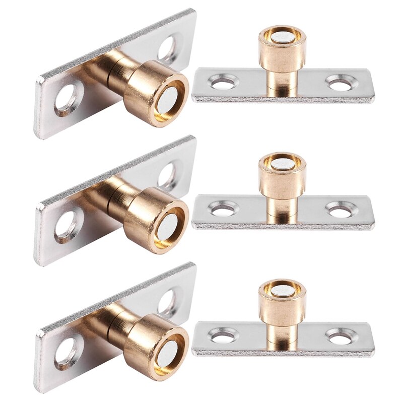 12Mm Diameter Wooden Sliding Door Guide Metal Locator Stopper 6Pcs: Default Title