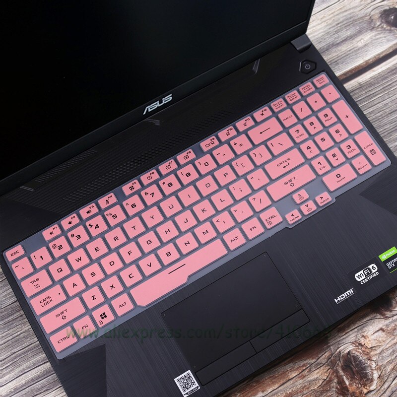 Gaming Laptop For ASUS TUF Gaming F15 FX506LH FX506LI FX506IV FX506 / Asus TUF F17 FX706LI FX706 FA706 Keyboard Cover Protector: pink