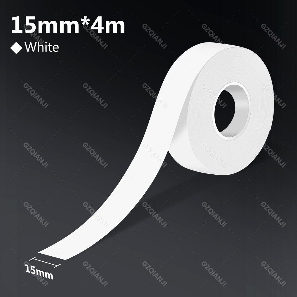 Thermische Label Printer Marklife M1 & Doorlopend Kleur Label Papier (15Mm X 4M), Compatibel Voor P11/P12/P15/P50/Q30/D30 Label Maker: Light Black