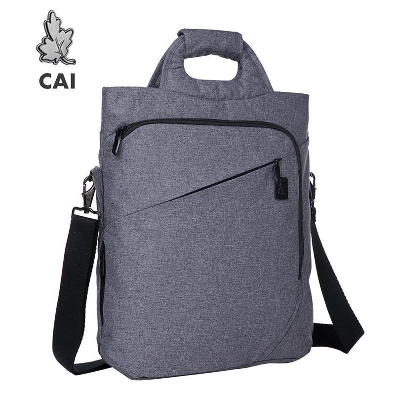 CAI Messenger Bag - 38x35x11cm - Laptop Shoulder Bag - Business Casual Tote - Unisex Oxford Fabric