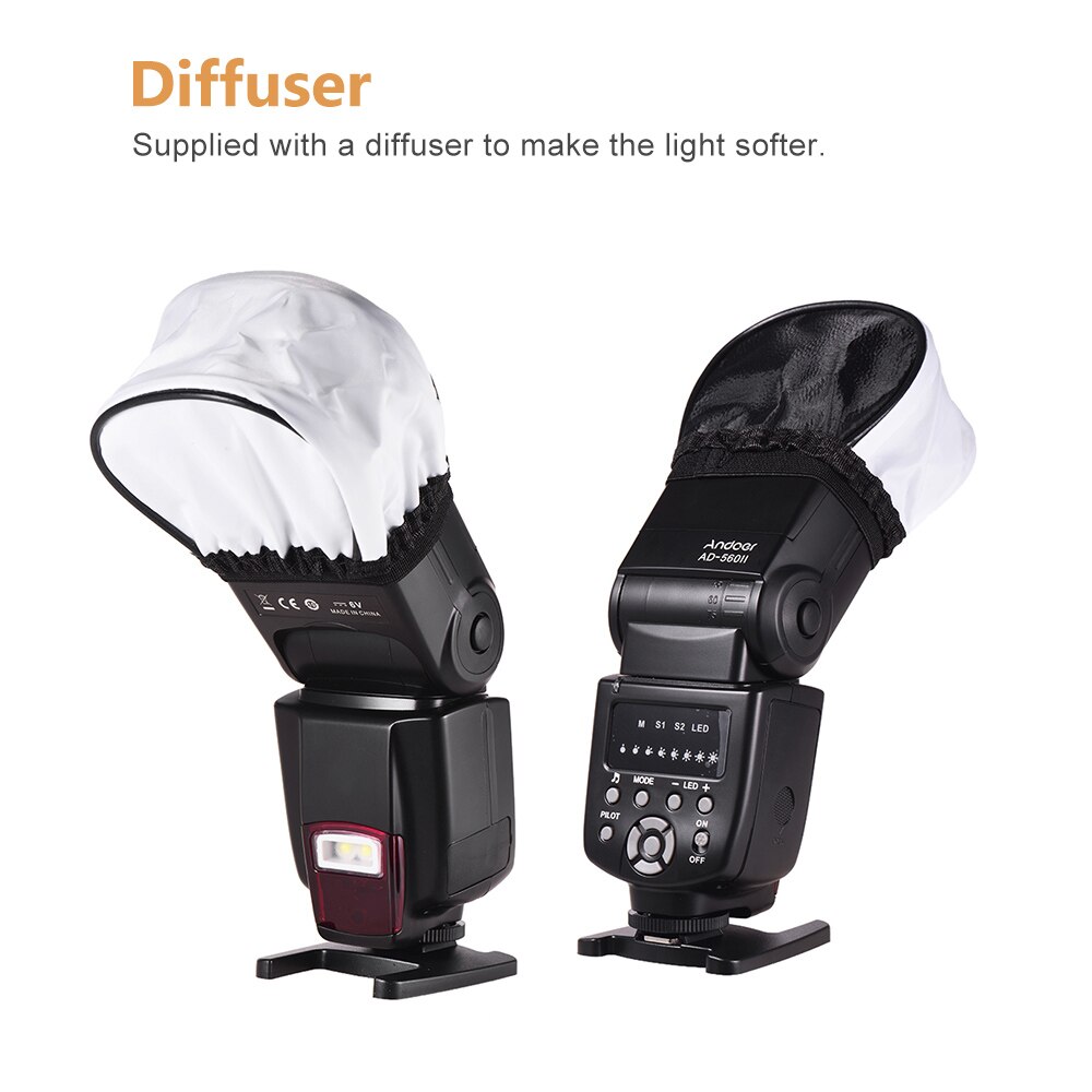 Andoer AD-560II Pro Universal Camera Flash Speedlite for Nikon Canon Olympus Pentax DSLR Camera Flash Speedlite Original
