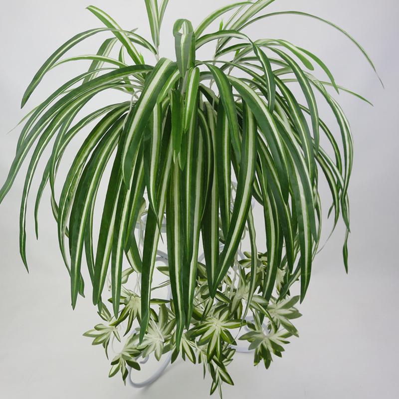 Kunstmatige Bloemen Planten Muur Opknoping Chlorophytum Ingemaakte Groene Planten PVC Nep Simulatie Bloem Woonkamer Decor