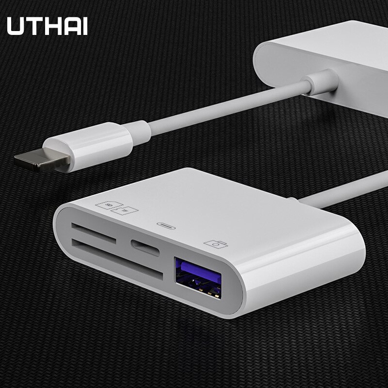 Uthai USB3.0 Multifunctionele Kaartlezer Multifunctionele Mobiele Telefoon Otg Adapter Tf/Sd 4 In Een multifunctionele Kaartlezer