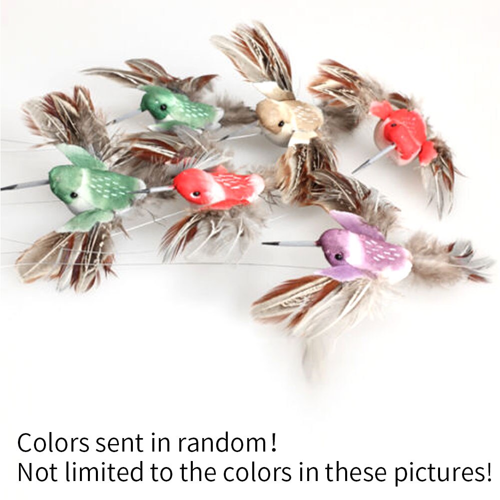 Solar Hummingbird Power Vibration Dancing Fly Fluttering Birds For Garden Yard Decorative Stake Flying Fluttering Decoration toy