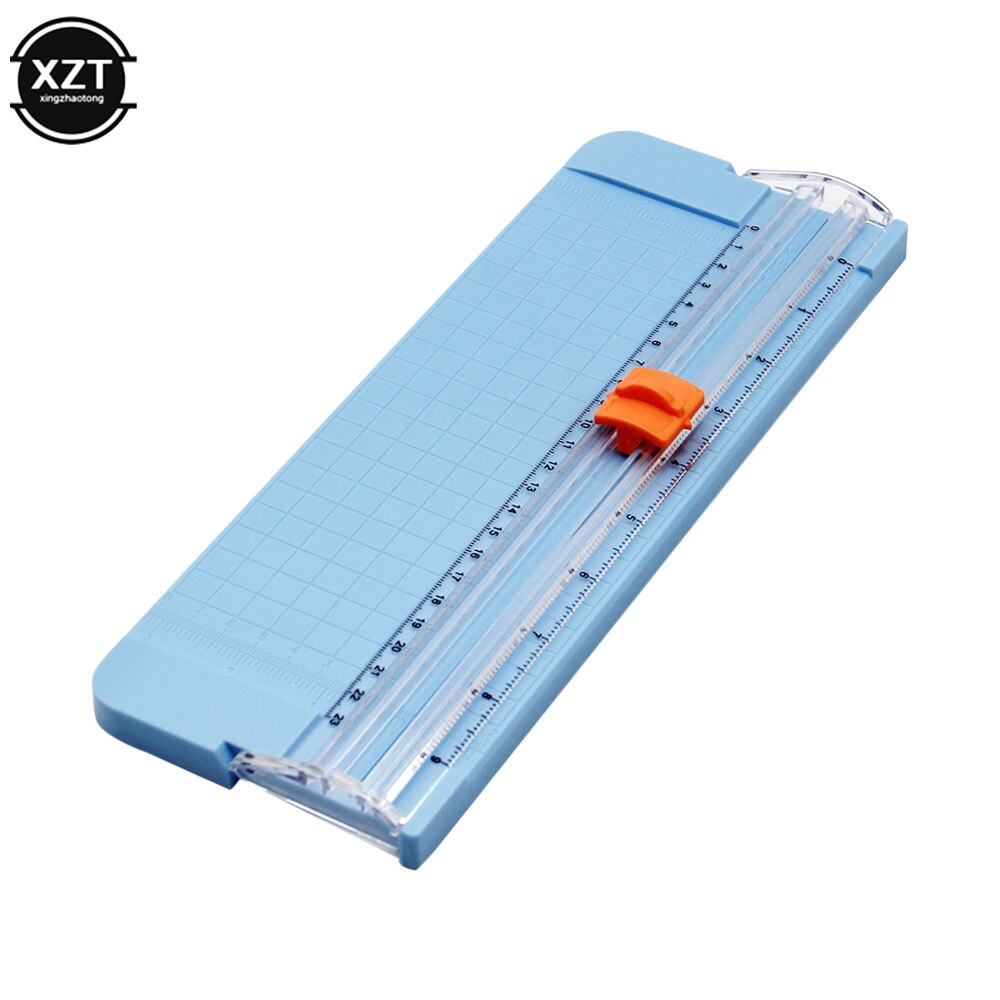 Mini Paper Cutter Trimmer A4/A5 with Tick Marks Precision Paper Photo Trimmers Cutter Scrapbook Cutting Paper Mat pad Machine: Blue