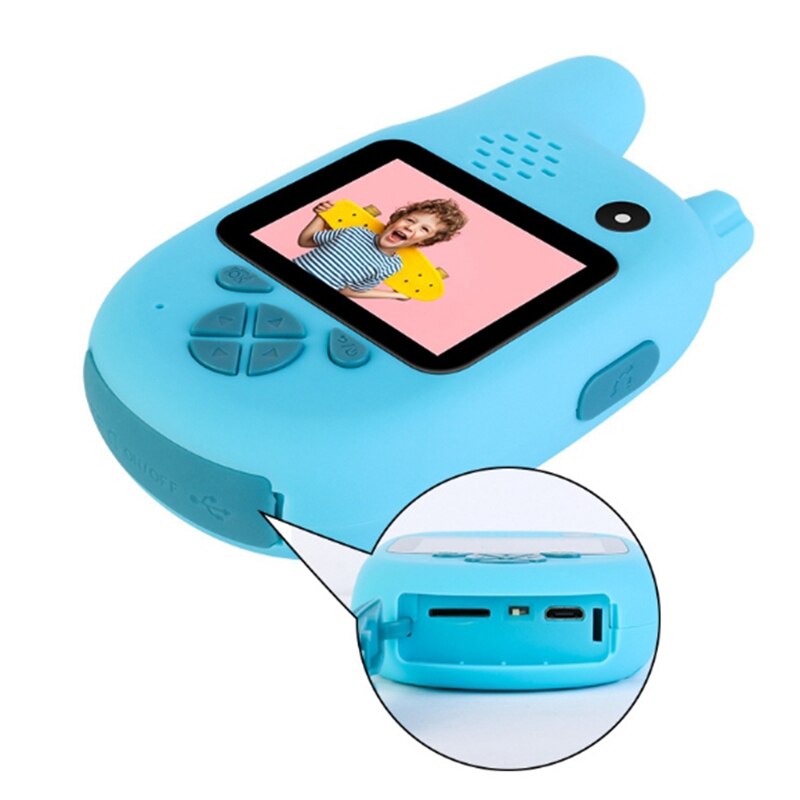 Niños Walkie Talkie Cámara videocámara Mini Video HD juguetes Walkie Talkie videocámara MP3 reproductor de música juego mejor para los niños