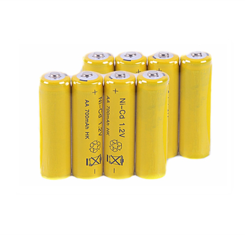 8PCS NI-CD AA Batteries 1.2v Rechargeable nicd Battery 1.2V Ni-Cd aa Baterias bateria recargable