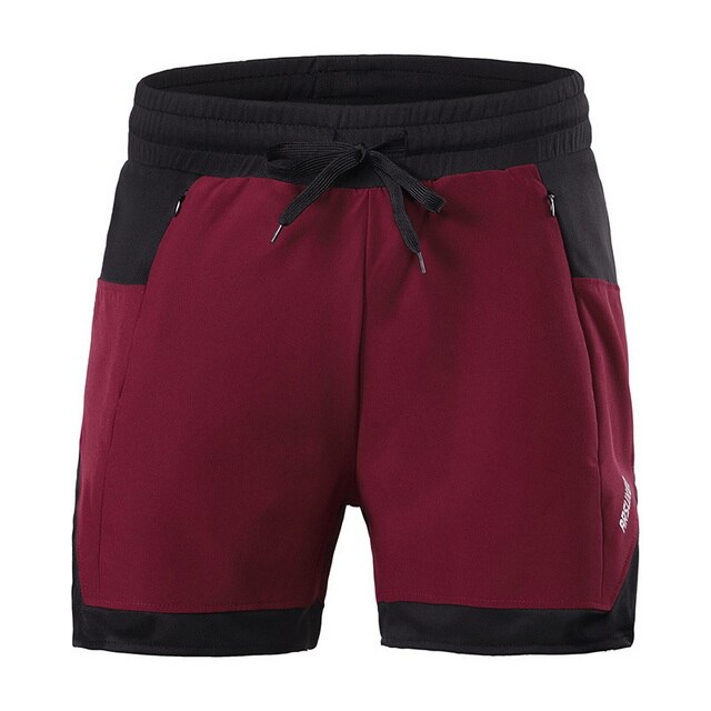 ARSUXEO männer Lauf kurze Hose draussen-Sport Joggen 2 in 1 kurze Hose mit Liner Fitnessstudio Ausbildung ÜSpund kurze Hose schnell trocken atmungsaktiv: rot / L