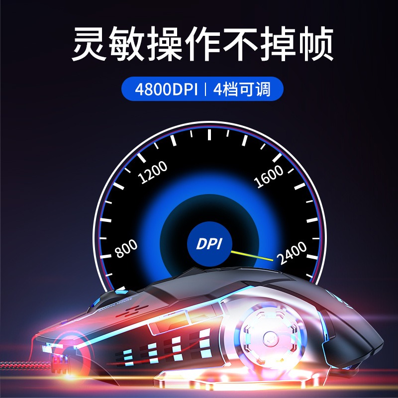 G3 mouse wired RGB mechanical feel mouse for gaming, e-sports, office computer mouse