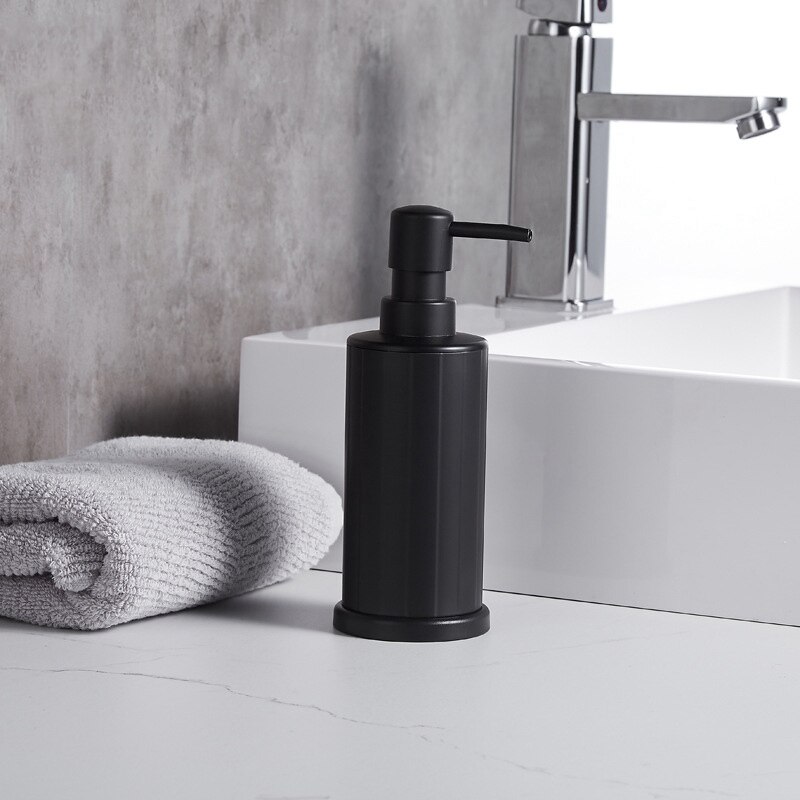 Black Soap Dispenser Bathroom Accessories Wall Mounted Liquid Soap Organize Plastic Bottle 240ml Bottles: F