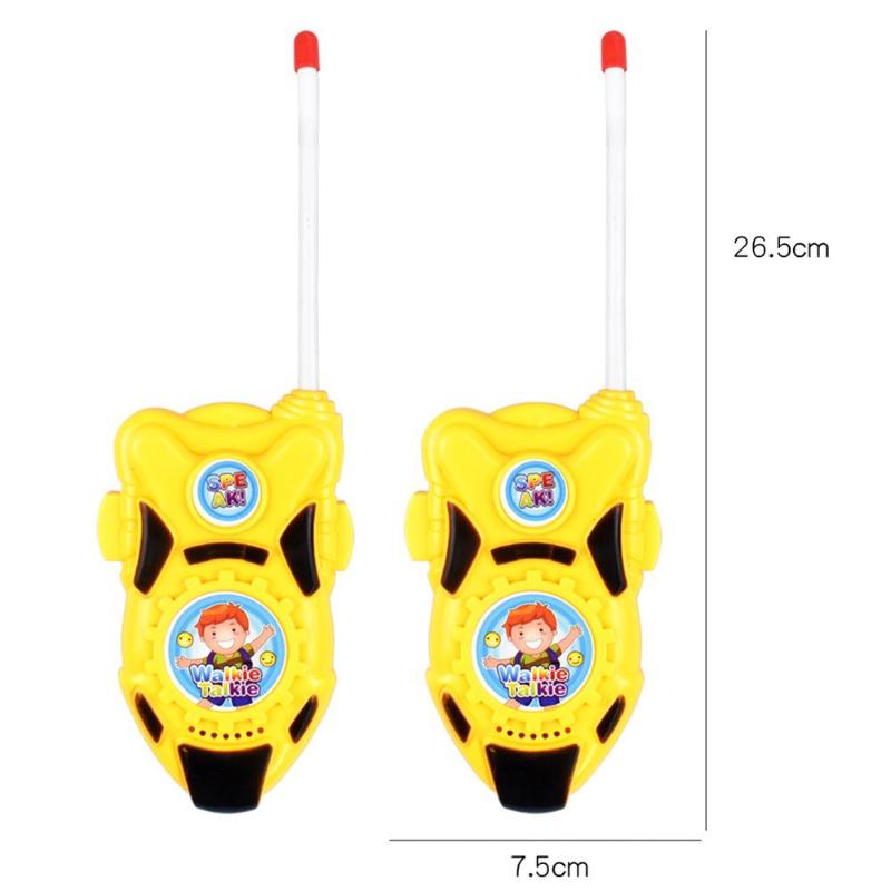 2 adet/takım çocuk taşınabilir Walkie Talkie 2 yönlü radyo çocuklar çocuk Mini el oyuncaklar Walkie Talkie doğum günü hediyesi