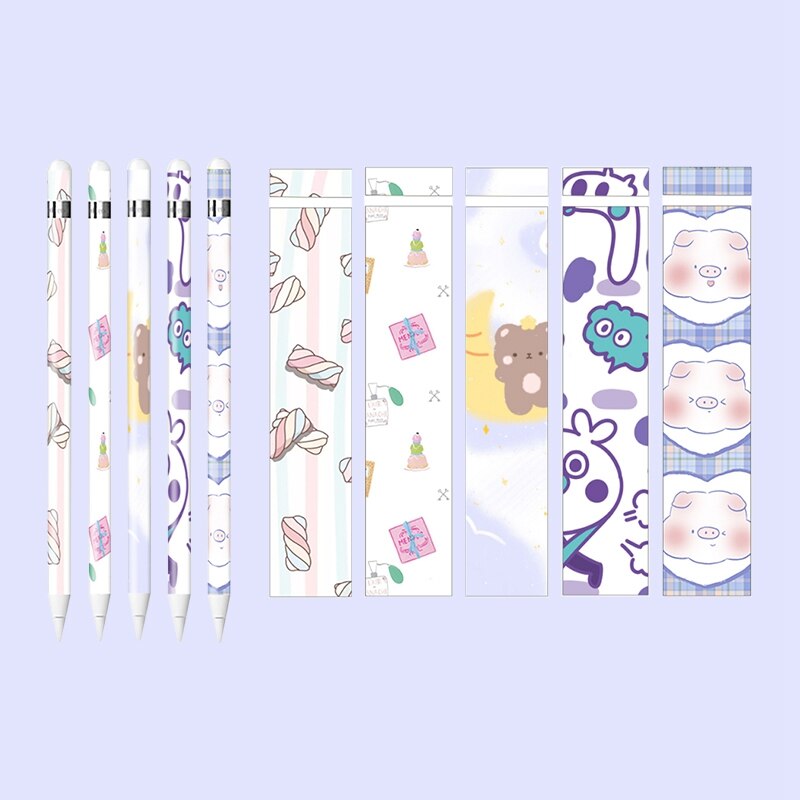 Cute for Apple Pencil Stickers Scratchproof Cute Ultra Thin Stickers Press Stylus Pen Sticker Non-Slip Protective Paper