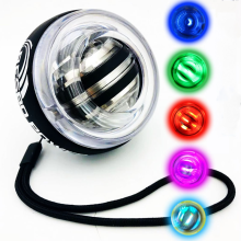 Boule de puissance pour la relaxation des muscles, Gyroscope, LED + compteur de vitesse, exercice de renforcement des mains, Gyro Powerball de Fitness