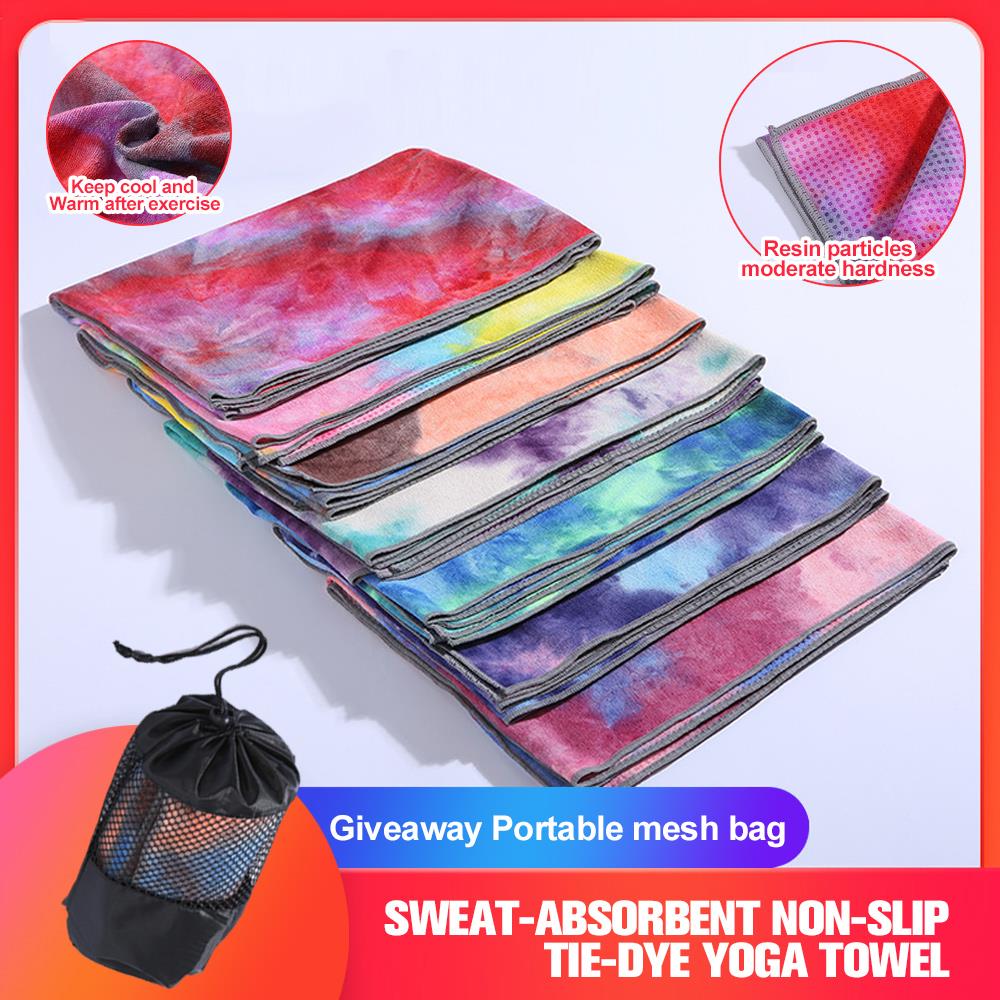 183*63 Cm Universele Yoga Handdoek Antislip Fitness Mat Gedrukt Microfiber Antislip Tie-Dye sport Sneldrogend