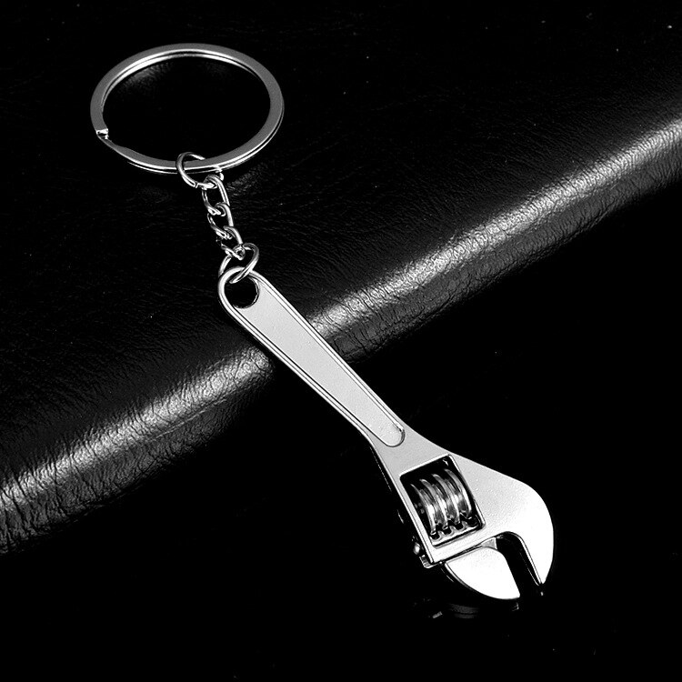 ¡Producto en oferta! Mini llave inglesa de Metal ajustable, llavero con anilla, llavero de , de