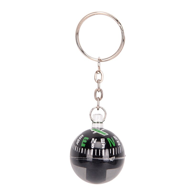 Liquid Filled Compass Navigator tourist For Hiking Camping Travel Outdoor Survival 28mm Ball Compass Toy Keychain