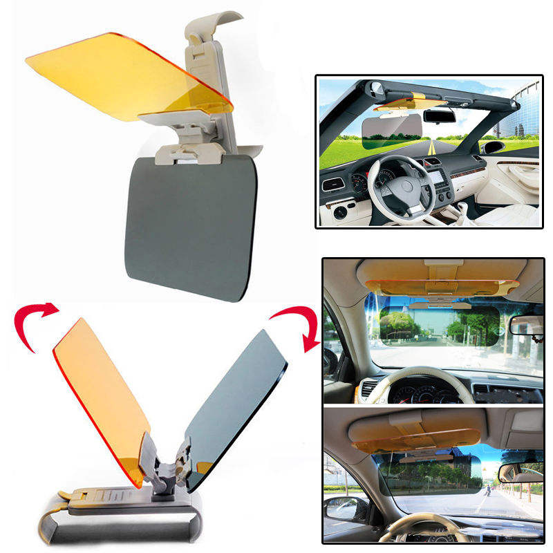 Car Auto UV Anti- Day Night Vision Universal Flip Down Shield Sun Visor