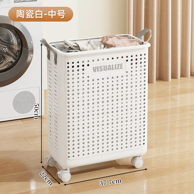 Laundry Basket With Wheels Large Folding Dirty Clothes Basket Multifunction Organizer For Dirty Clothes Laundry Room: Bronze