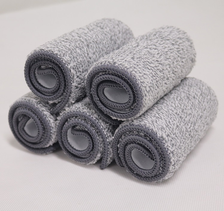 Squeeze Mop Clean Up To Replace with Bucket for Wash Floor Cleaning Wipe Rod Accessories Floors Help Lightning Offers Microfiber: 5 PCS PADS