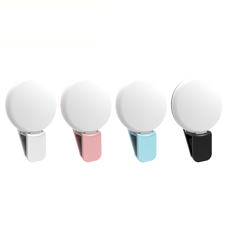 Anneau lumineux LED universel pour selfie de téléphone portable, lampe à clip Shoous, lampe pour appareil photo, photographie et vidéo, 1PC