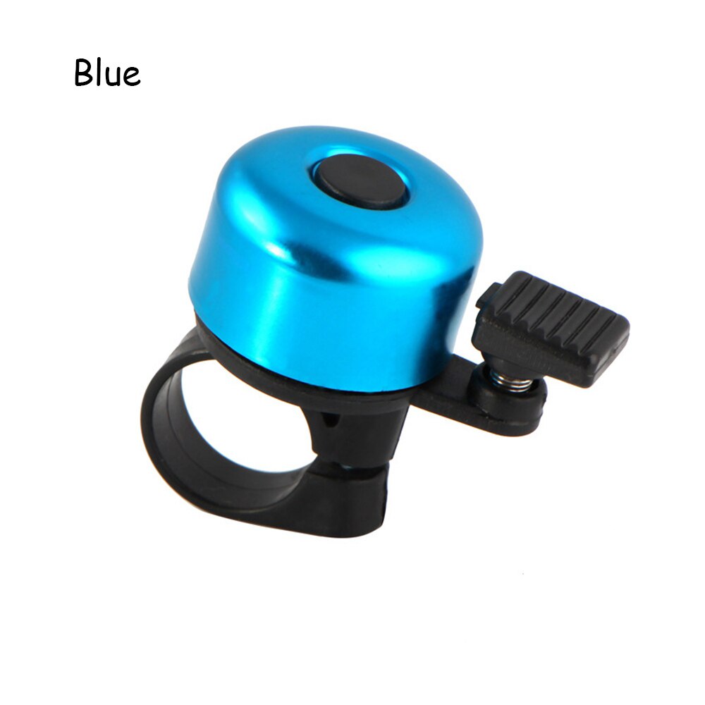 1pc 4 farver cykel klokke horn lyd alarm sikkerhed cykling beskyttende udendørs cykel styr metal klokke ringe cykel tilbehør: Blå
