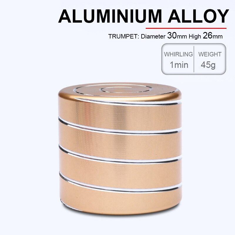 Desktop Decompression Rotating Cylindrical Gyroscope Office Desk Toys Optical Illusion Flowing Toy: 1pc gold