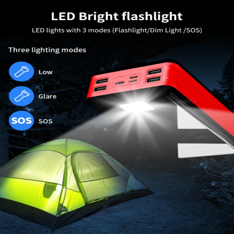 80000Mah Power Bank Met Hoge Capaciteit Outdoor Reizen Draagbare Snel Opladen 80000Mah Poverbank Voor Xiaomi Samsung Iphone