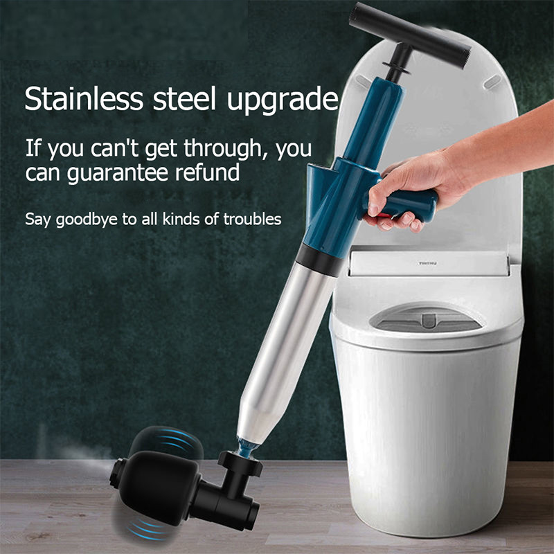 Toilet Plungers Drain Unblocker High Pressure Air Drain Blaster Cleaner Powerful Manual Pneumatic Dredge Equipment Clogged Pipe