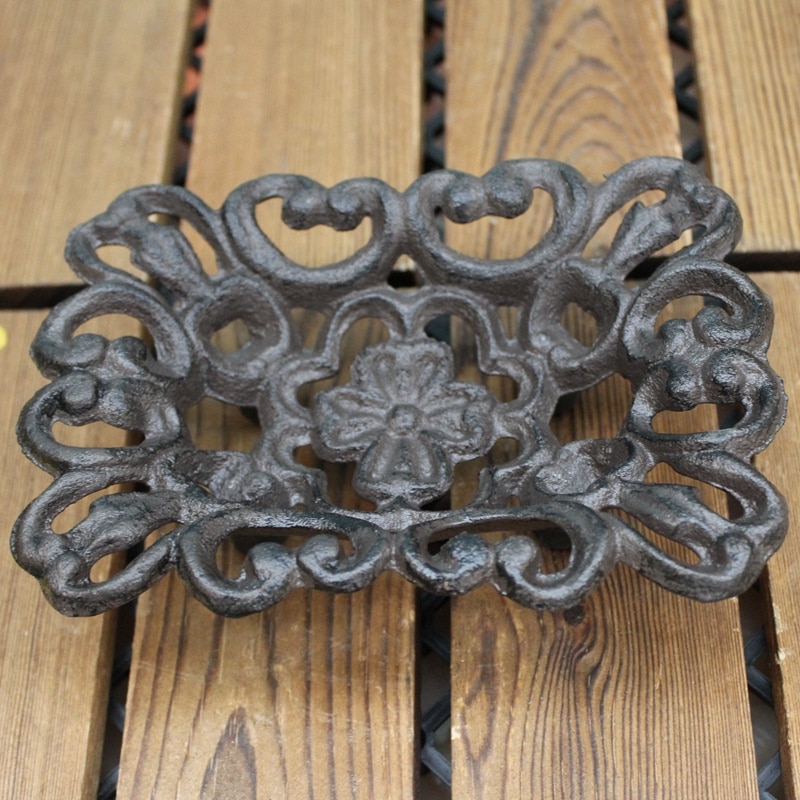 Gietijzeren Tuinbord - 'Tuin' Plaquette Voor Hek, Muur Of Schuur - Handgeschilderd Wit/zwart - 18x5 Cm