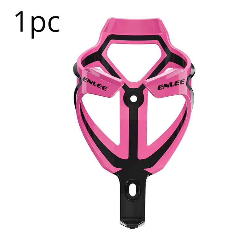 2pc enlee mtb flaskhållare ultralätt vattenflaskhållare ställ berg hopfällbar cykelbur mycket elastiska cykeltillbehör: 1pc modell 1 rosa