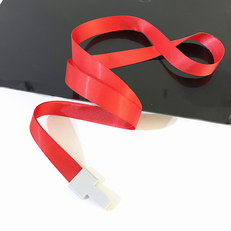 Goedkope Transparant Geloofsbrief Badge Houder Lanyard Voor Zakelijke Bijeenkomst Bezoek Hangen Pass Tag Id-kaart Candy Kleur Protector Case: Watermeloen Rood