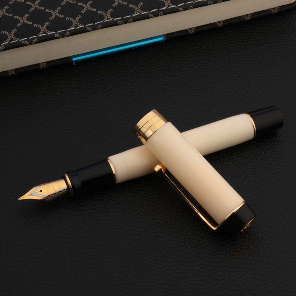 luxury jinhao 100 Fountain Pen Century Tofu Acrylic Retro spinning elegante signature calligraphy fude pen Stationery: A-7 / 1.0-1.2mm