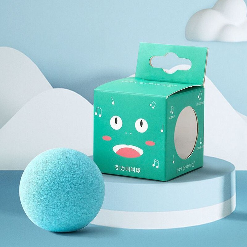Haustier Ball Katze Spielzeug Neue Clever klingend Spielzeug Interaktive Haustier Spielzeug quietschen Spielzeug Ball Katzenminze Haustier Liefert: Blau