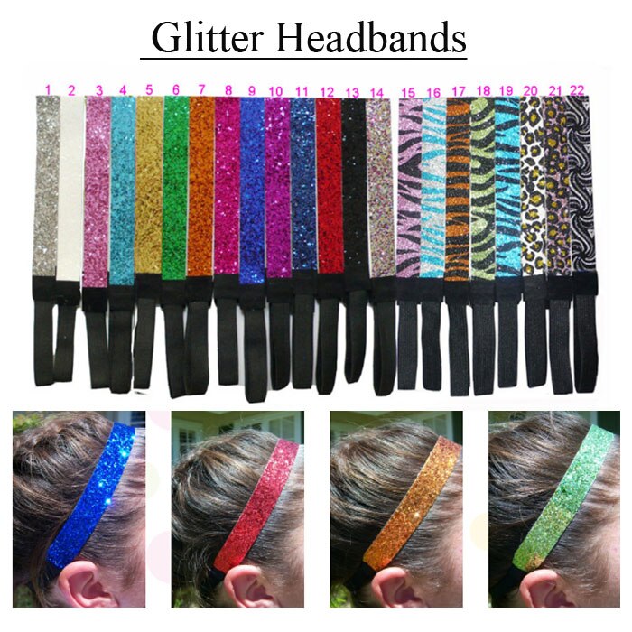 glitter hoofdband voor softball sport hoofdband